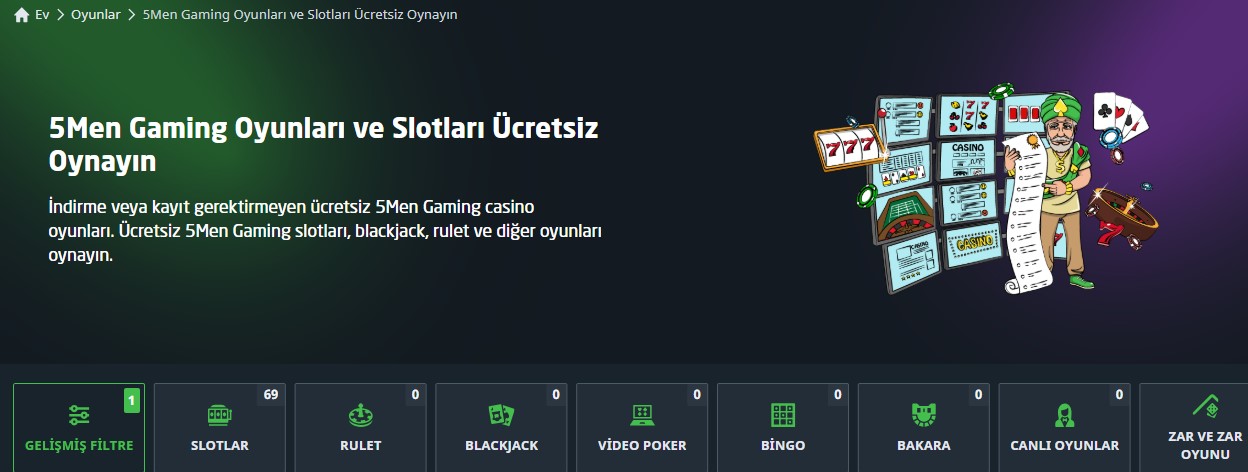 MersoBahis 5Men Sağlayıcısı Oyunları