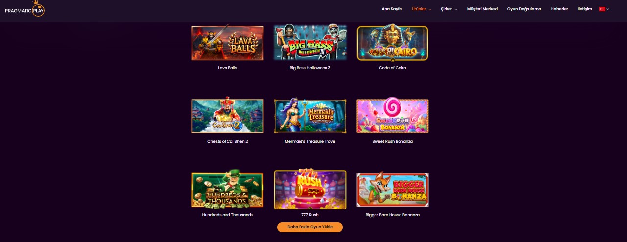 MersoBahis Pragmatic Play Sağlayıcısı Oyunları